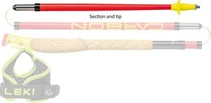 View the LEKI Ultratrail FX.One Carbon Lower Replacement Pole Section — 12 mm | Tip Section online at Leki
